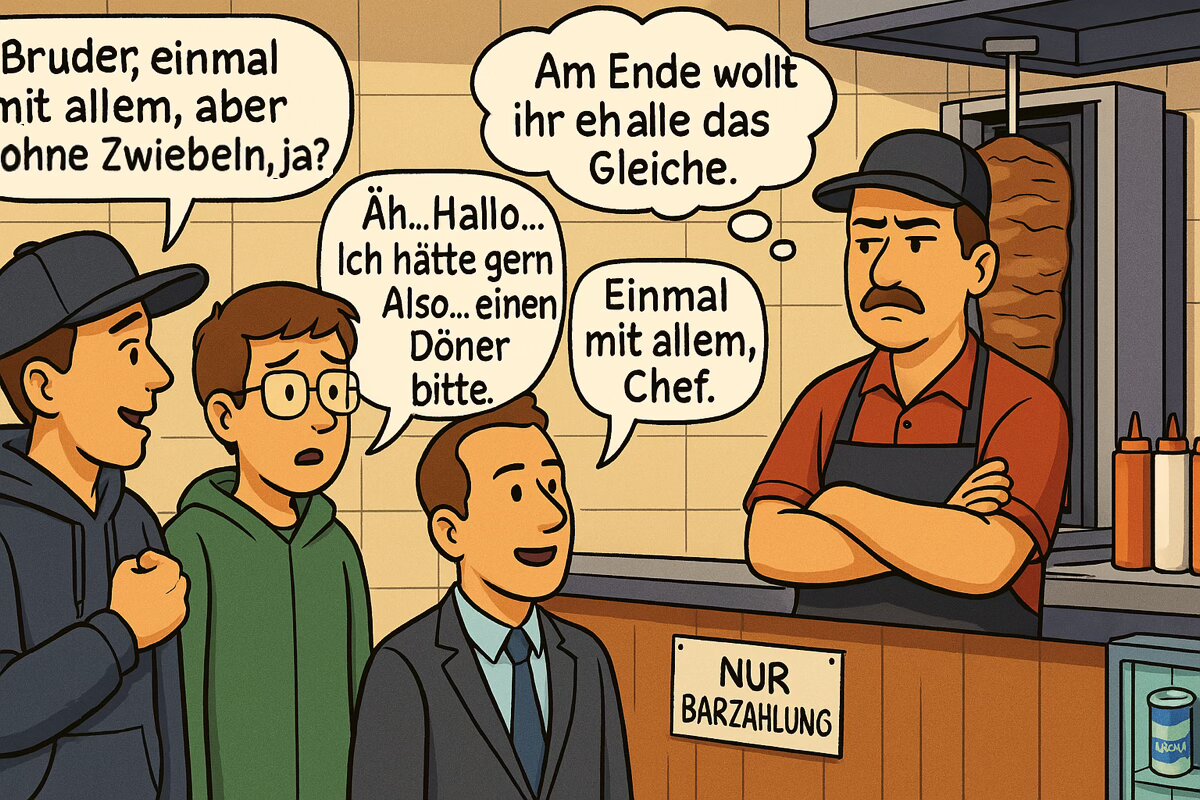 Wie spricht man den Dönermann an?